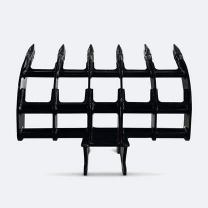 Brush Rake, 5 ton – 6 ton Excavator - 42" - John Deere 50–60 wedge (WBM 50) - Bully Dog Equipment