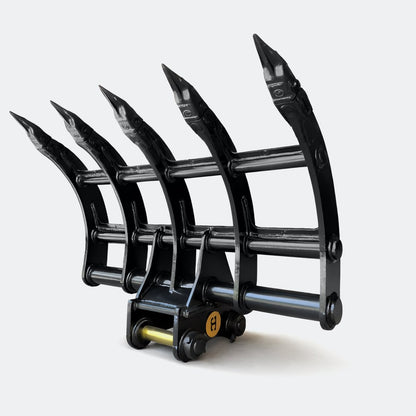 Brush Rake, 5 ton – 6 ton Excavator - 42" - Yanmar 50–60 pins - Bully Dog Equipment