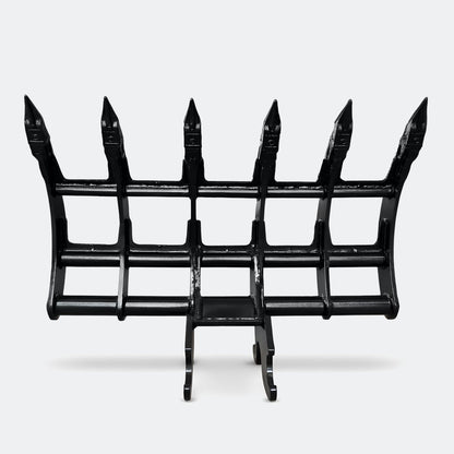 Brush Rake, 5 ton – 6 ton Excavator - 48" - John Deere 50–60 wedge (WBM 50) - Bully Dog Equipment