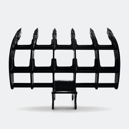 Brush Rake, 5 ton – 6 ton Excavator - 48" - Kubota 50–60 wedge - Bully Dog Equipment