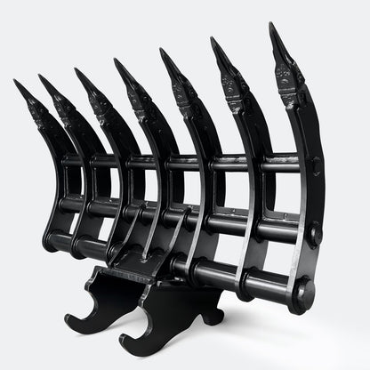 Brush Rake, 7 ton – 10 ton Excavator - 54" - John Deere 70–100 wedge (WBM 80) - Bully Dog Equipment