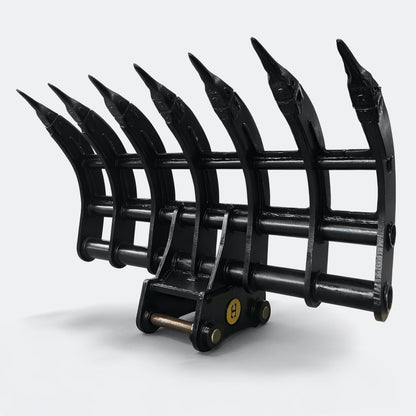 Brush Rake, 7 ton – 10 ton Excavator - 54" - Yanmar 70–100 pins - Bully Dog Equipment