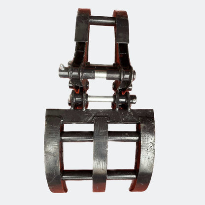 Chinese Mini Excavator: Mechanical Log Grapple, 25 mm pins - Bully Dog Equipment