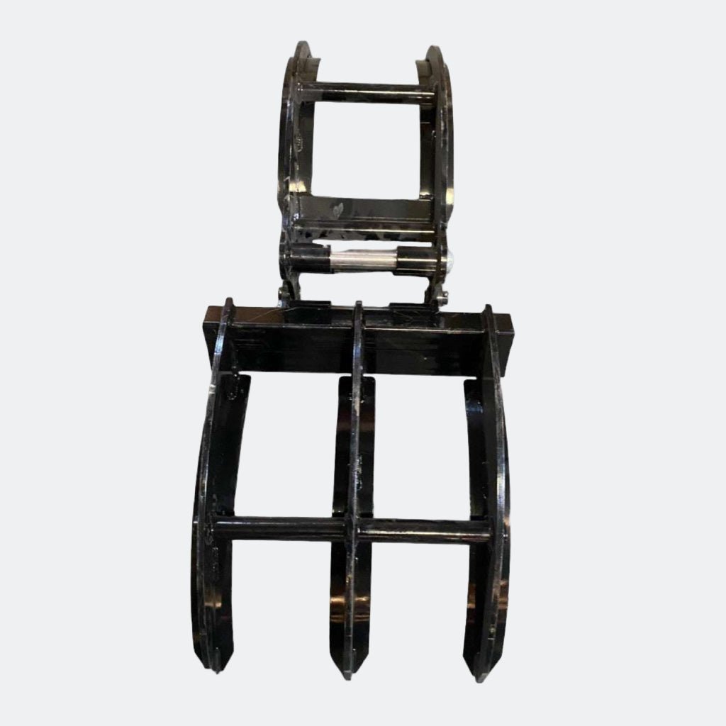 Chinese Mini Excavator: Mechanical Log Grapple, 30 mm pins - Bully Dog Equipment