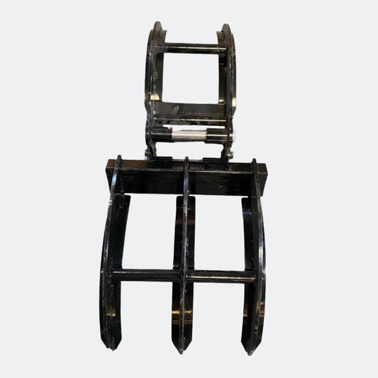 Chinese Mini Excavator: Mechanical Log Grapple, 30 mm pins - Bully Dog Equipment