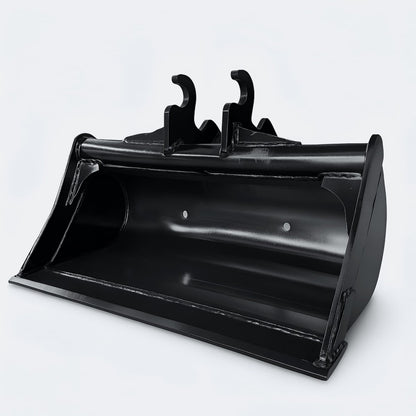 Excavator Bucket: 32" Clean - up Bucket, 1.5 ton – 2.5 ton Excavator - John Deere 17 (WBM 17) - Bully Dog Equipment