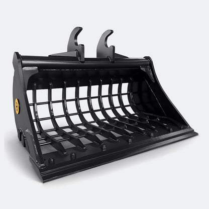 Excavator Bucket: 36" Skeleton Bucket with cutting edge, 2 ton – 4 ton Excavator - John Deere 26–40 wedge (WBM 35) - Bully Dog Equipment