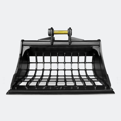 Excavator Bucket: 36" Skeleton Bucket with cutting edge, 2 ton – 4 ton Excavator - Caterpillar 303–304 pins - Bully Dog Equipment