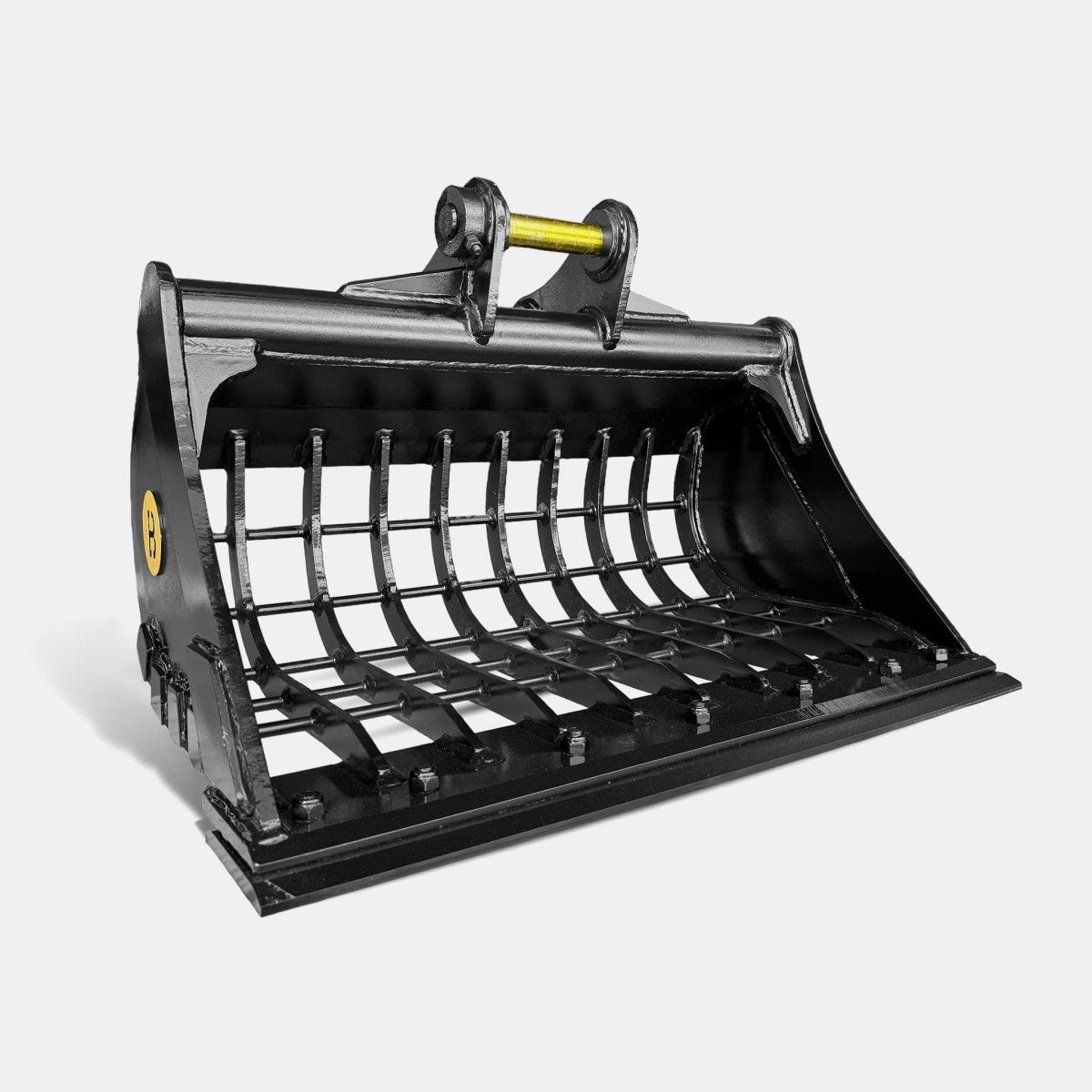 Excavator Bucket: 36" Skeleton Bucket with cutting edge, 2 ton – 4 ton Excavator - Caterpillar 303–304 pins - Bully Dog Equipment