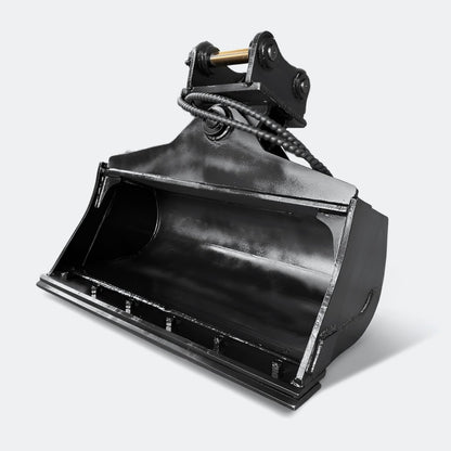 Excavator Bucket: 36" Tilt / Wrist Bucket, 2.5 ton – 4 ton Excavator - Caterpillar 303–304 pins - Bully Dog Equipment
