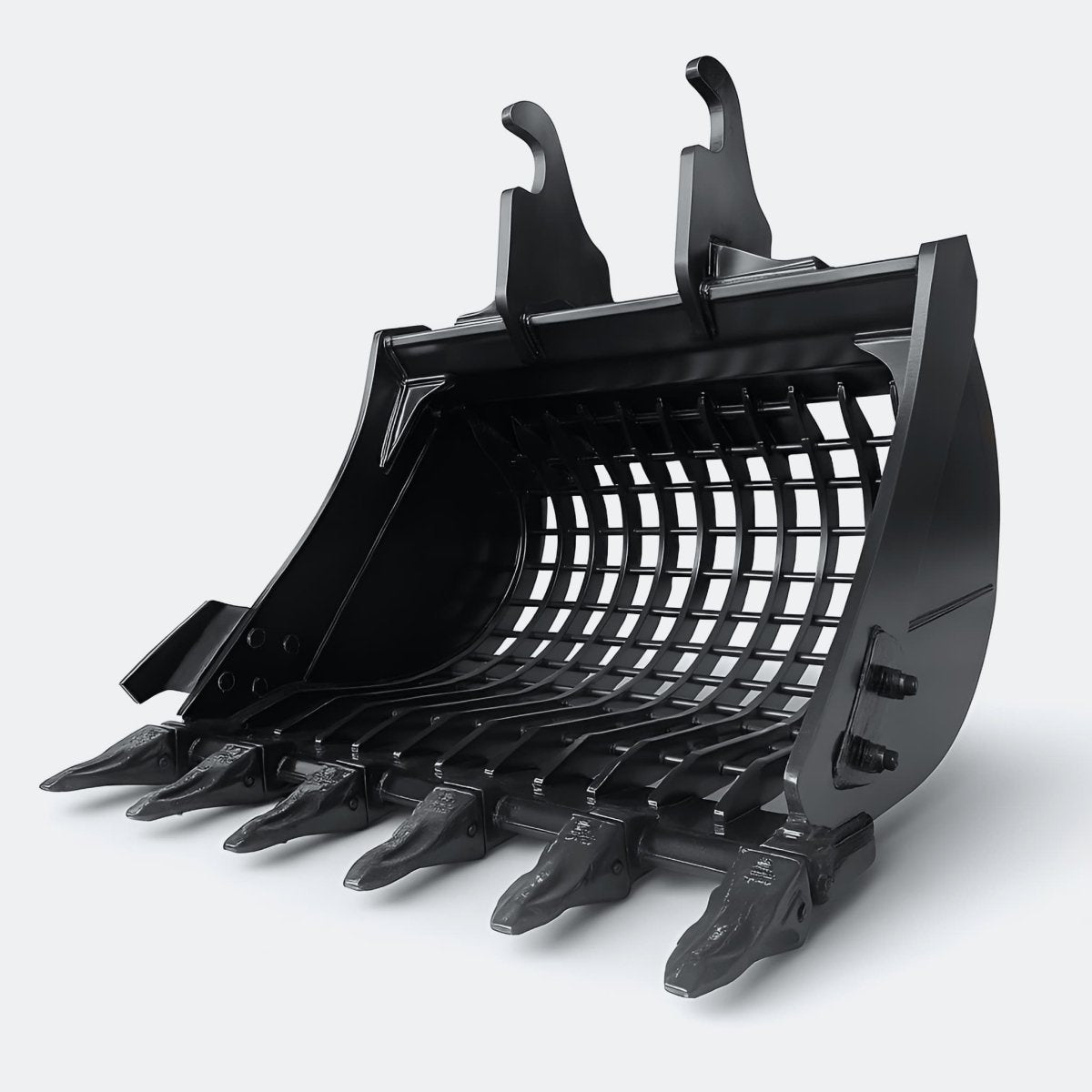 Excavator Bucket: 48" Skeleton Digging Bucket, 11 ton – 16 ton Excavator - CWS 120 wedge coupler - Bully Dog Equipment