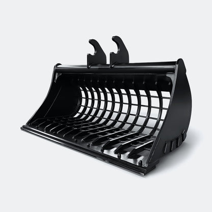 Excavator Bucket: 54" Skeleton Bucket with cutting edge, 6 ton – 10 ton Excavator - Kubota KX080 wedge - Bully Dog Equipment