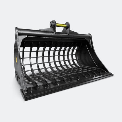 Excavator Bucket: 54" Skeleton Bucket with cutting edge, 6 ton – 10 ton Excavator - Yanmar 70–100 pins - Bully Dog Equipment