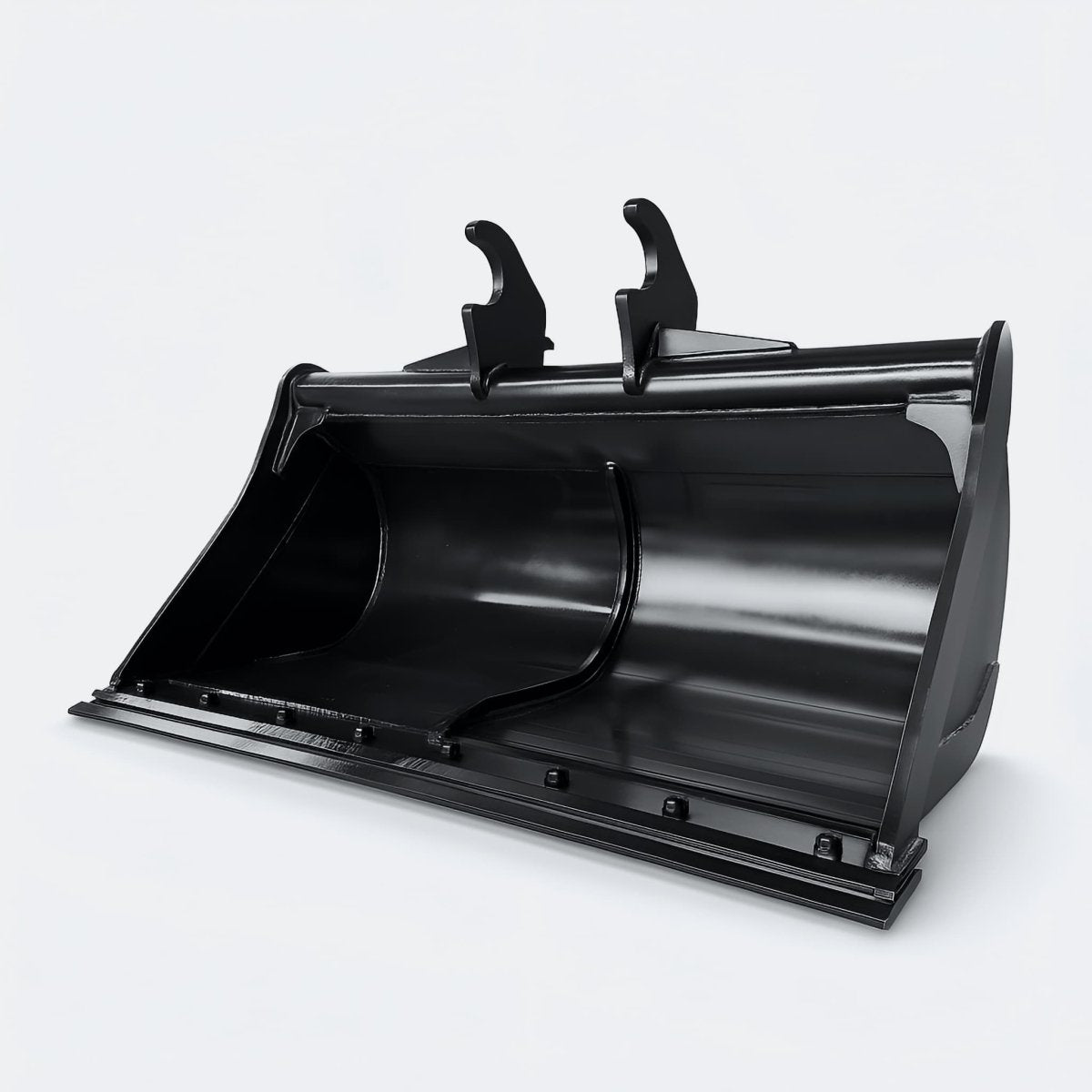 Excavator Bucket: Clean - up Bucket, 4 ton – 6 ton Excavator - 48" - John Deere 50–60 wedge (WBM 50) - Bully Dog Equipment