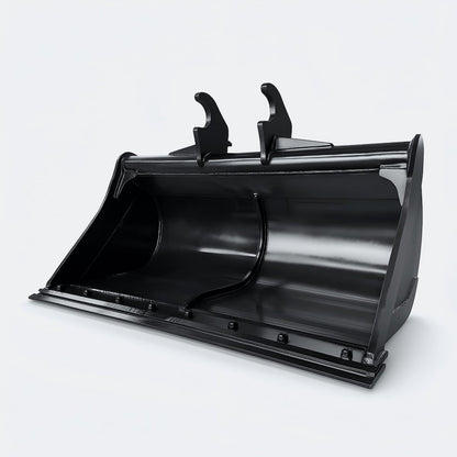 Excavator Bucket: Clean - up Bucket, 4 ton – 6 ton Excavator - 48" - John Deere 50–60 wedge (WBM 50) - Bully Dog Equipment