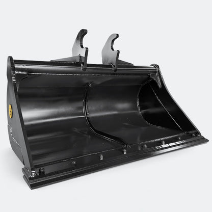 Excavator Bucket: Clean - up Bucket, 4 ton – 6 ton Excavator - 48" - John Deere 50–60 wedge (WBM 50) - Bully Dog Equipment