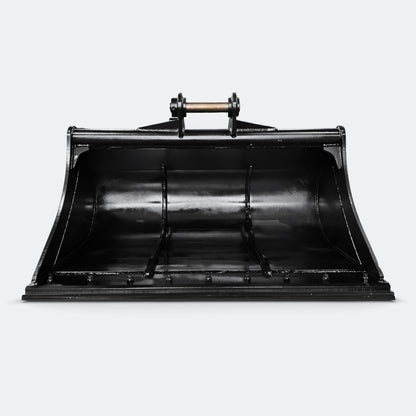 Excavator Bucket: Clean - up Bucket, 6 ton – 10 ton Excavator - 54" - John Deere 70–100 wedge (WBM 80) - Bully Dog Equipment