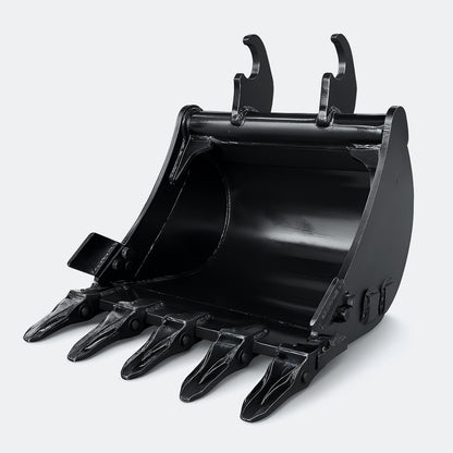 Excavator Bucket: Digging Bucket, 2 ton – 4 ton Excavator - 17" - John Deere 26–40 wedge (WBM 35) - Bully Dog Equipment