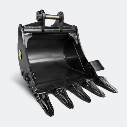 Excavator Bucket: Digging Bucket, 2 ton – 4 ton Excavator - 17" - Yanmar 26–40 pins - Bully Dog Equipment