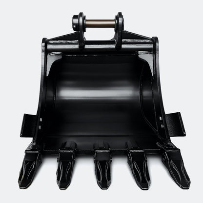 Excavator Bucket: Digging Bucket, 2 ton – 4 ton Excavator - 17" - Yanmar 26–40 pins - Bully Dog Equipment