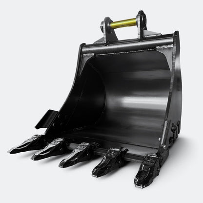Excavator Bucket: Digging Bucket, 7 ton – 10 ton Excavator - 30" - John Deere 70–100 wedge (WBM 80) - Bully Dog Equipment