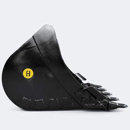 Excavator Bucket: Digging Bucket, 7 ton – 10 ton Excavator - 30" - John Deere 70–100 wedge (WBM 80) - Bully Dog Equipment