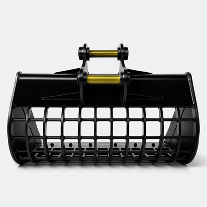 Excavator Bucket: Skeleton Bucket with cutting edge, 5 ton – 6 ton Excavator - 48" - Yanmar 50–60 pins - Bully Dog Equipment