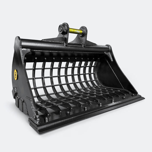 Excavator Bucket: Skeleton Bucket with cutting edge, 5 ton – 6 ton Excavator - 42" - Yanmar 50–60 pins - Bully Dog Equipment