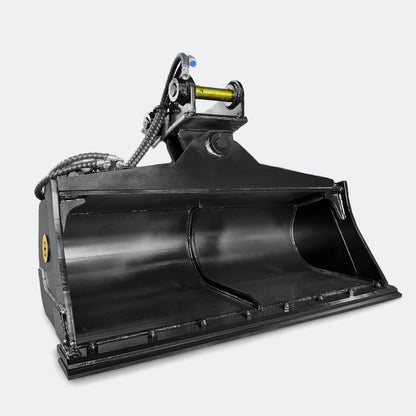 Excavator Bucket: Tilt / Wrist Bucket, 5 ton – 6 ton Excavator - 48" - Yanmar 50–60 pins - Bully Dog Equipment