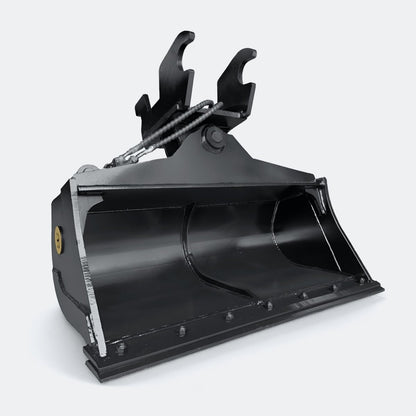 Excavator Bucket: Tilt / Wrist Bucket, 5 ton – 6 ton Excavator - 42" - John Deere 50–60 wedge (WBM 50) - Bully Dog Equipment