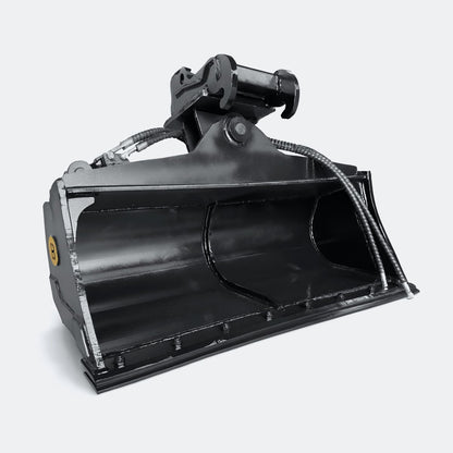 Excavator Bucket: Tilt / Wrist Bucket, 5 ton – 6 ton Excavator - 48" - Bobcat X - Change - Bully Dog Equipment