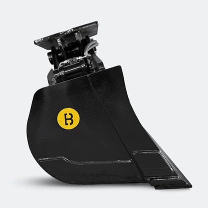 Excavator Bucket: Tilt / Wrist Bucket, 6 ton – 10 ton Excavator - 60" - John Deere 70–100 wedge (WBM 80) - Bully Dog Equipment