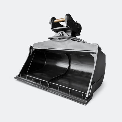 Excavator Bucket: Tilt / Wrist Bucket, 6 ton – 10 ton Excavator - 48" - John Deere 70–100 wedge (WBM 80) - Bully Dog Equipment