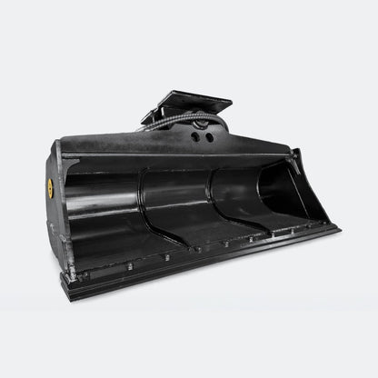 Excavator Bucket: Tilt / Wrist Bucket, 6 ton – 10 ton Excavator - 60" - John Deere 70–100 wedge (WBM 80) - Bully Dog Equipment