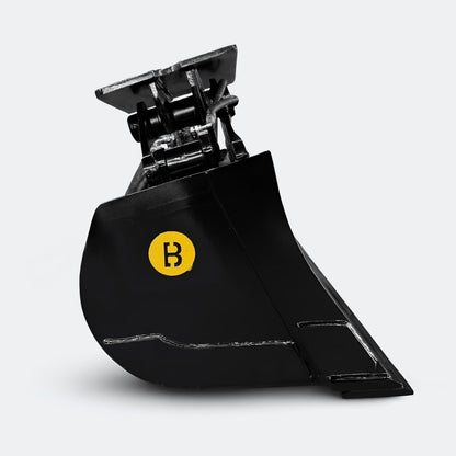 Excavator Bucket: Tilt / Wrist Bucket, 6 ton – 10 ton Excavator - 54" - John Deere 70–100 wedge (WBM 80) - Bully Dog Equipment