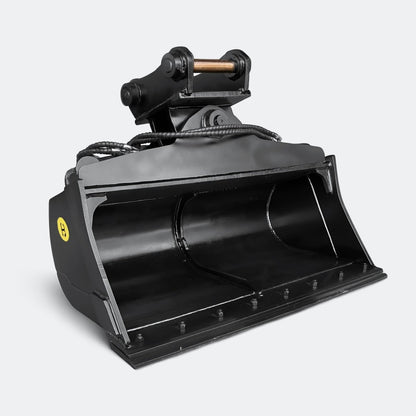 Excavator Bucket: Tilt / Wrist Bucket, 6 ton – 10 ton Excavator - 48" - John Deere 70–100 wedge (WBM 80) - Bully Dog Equipment