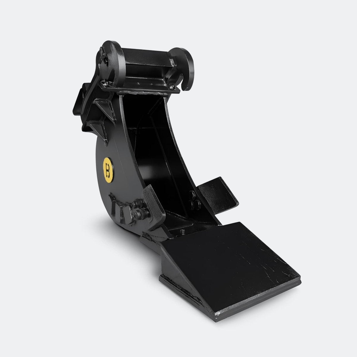 Excavator Bucket: Trenching Bucket, 2.5 ton – 4 ton Excavator - 8" - With bolt on removable cutting edge covering teeth - Bully Dog Equipment