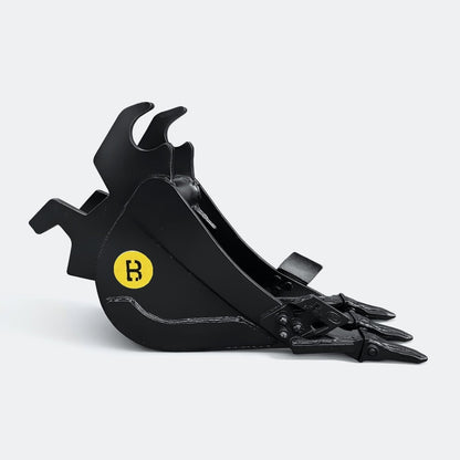 Excavator Bucket: Trenching Bucket, 2.5 ton – 4 ton Excavator - 12" - With teeth - Bully Dog Equipment
