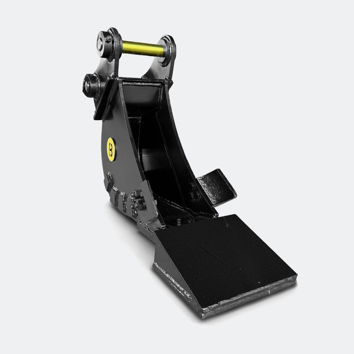 Excavator Bucket: Trenching Bucket, 2.5 ton – 4 ton Excavator - 8" - With bolt on removable cutting edge covering teeth - Bully Dog Equipment