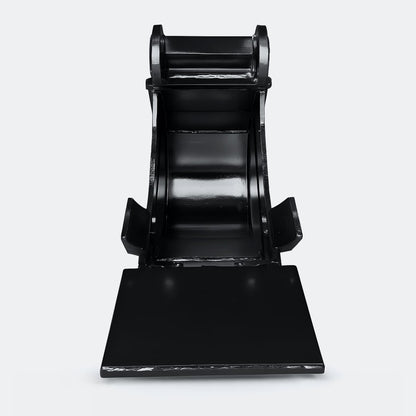 Excavator Bucket: Trenching Bucket, 2.5 ton – 4 ton Excavator - 12" - With bolt on removable cutting edge covering teeth - Bully Dog Equipment