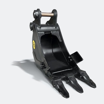 Excavator Bucket: Trenching Bucket, 2.5 ton – 4 ton Excavator - 12" - With teeth - Bully Dog Equipment