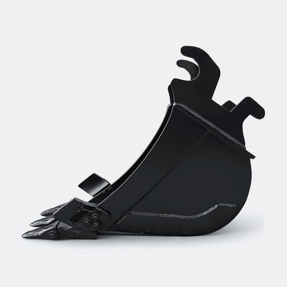 Excavator Bucket: Trenching Bucket, 2.5 ton – 4 ton Excavator - 12" - With teeth - Bully Dog Equipment