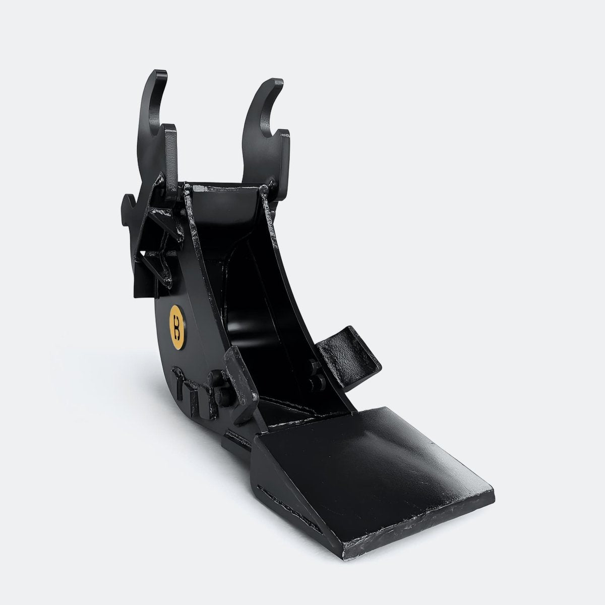 Excavator Bucket: Trenching Bucket, 2.5 ton – 4 ton Excavator - 8" - With bolt on removable cutting edge covering teeth - Bully Dog Equipment