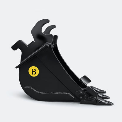 Excavator Bucket: Trenching Bucket, 2.5 ton – 4 ton Excavator - 12" - With teeth - Bully Dog Equipment