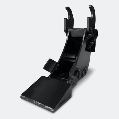 Excavator Bucket: Trenching Bucket, 2.5 ton – 4 ton Excavator - 8" - With bolt on removable cutting edge covering teeth - Bully Dog Equipment