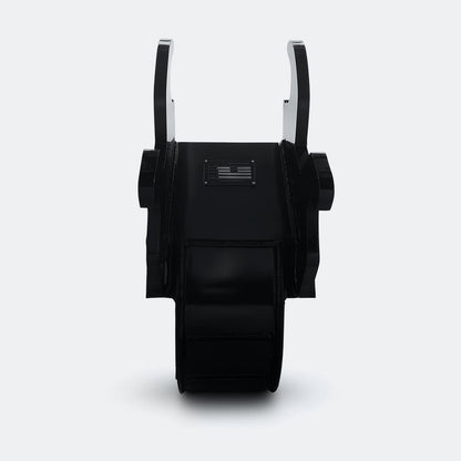 Excavator Bucket: Trenching Bucket, 2.5 ton – 4 ton Excavator - 8" - With bolt on removable cutting edge covering teeth - Bully Dog Equipment