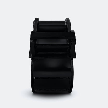 Excavator Bucket: Trenching Bucket, 2.5 ton – 4 ton Excavator - 12" - With bolt on removable cutting edge covering teeth - Bully Dog Equipment