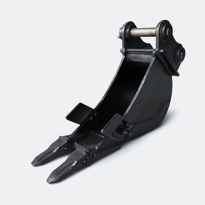 Excavator Bucket: Trenching Bucket, 5 ton – 6 ton Excavator - 8" - Yanmar 50–60 pins - Bully Dog Equipment