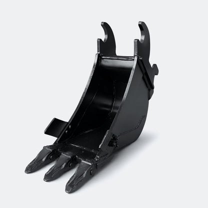 Excavator Bucket: Trenching Bucket, 5 ton – 6 ton Excavator - 12" - John Deere 50–60 wedge (WBM 50) - Bully Dog Equipment