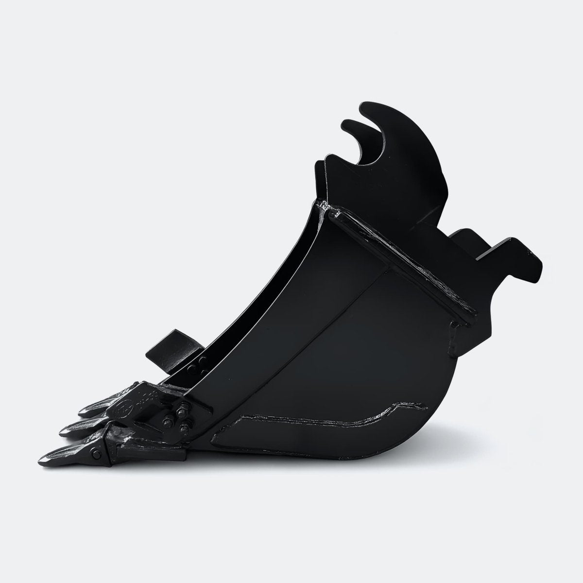 Excavator Bucket: Trenching Bucket, 5 ton – 6 ton Excavator - 12" - John Deere 50–60 wedge (WBM 50) - Bully Dog Equipment